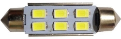 Fotografie Žárovka LED SV8,5-8 sufit 39mm 12V/2W bílá